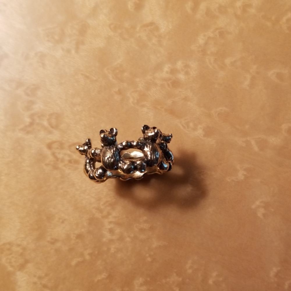 Teddy Bear Ring 14kt Gold
